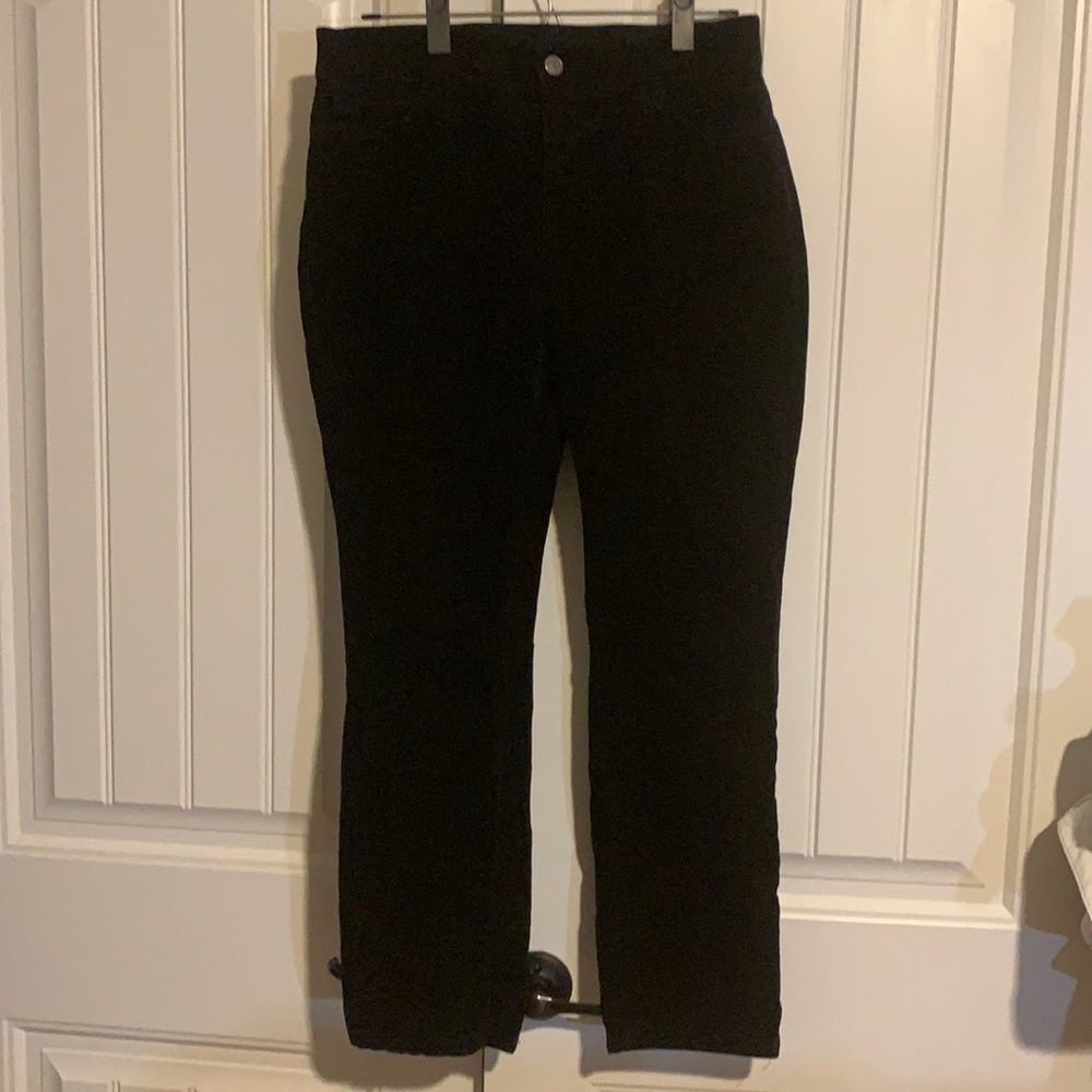 Black corduroy pants from Chaps in size 8, inseam 29 inches